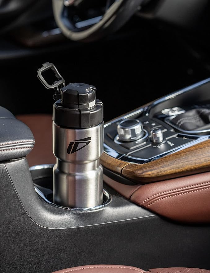 Speedfil Speedflask 21 oz. Vacuum Insulated Stainless Steel Cycling Sports Water Bottle with NEW Bounce Back Lid 2.0 (White)