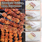 55Pcs Camping Utensils Cooking Set, 2 in 1 Camping Cooking Set & Campfire Grilling Cookware, Portable RV Camping Essentials, Camp Cooking Gear Must Haves Supplies for Travel BBQ Grill Picnic