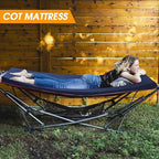 CYMULA Camping Cot Mattress 2in Memory Foam Sleeping Pad,Soft Warm Non-Slip Camping Mattress Topper with Retaining for Adults,Portable Roll up Pad for Travel(75 x30)（only Mattress）