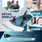 InnoExpo 11' Inflatable Stand Up Paddle Boards with Premium Accessories, Wide Stable SUP Paddle Board Design, Non-Slip Comfort Deck for Youth & Adults