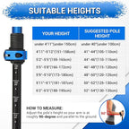 TheFitLife Trekking Poles - Lightweight 7075 Aluminum Hiking Sticks with Cork Grips, Adjustable Telescopic Design, Metal Flip Lock for Men & Women - Perfect for Hiking, Walking, Camping & Backpacking