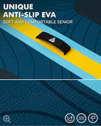 11'6"x35" Inflatable Paddle Board, 450lbs Extra Wide Stand Up Sup Board for Adults, Blow Up Paddleboard Kayak Non-Slip Stable Deck Boat for Yoga Fishing Surf