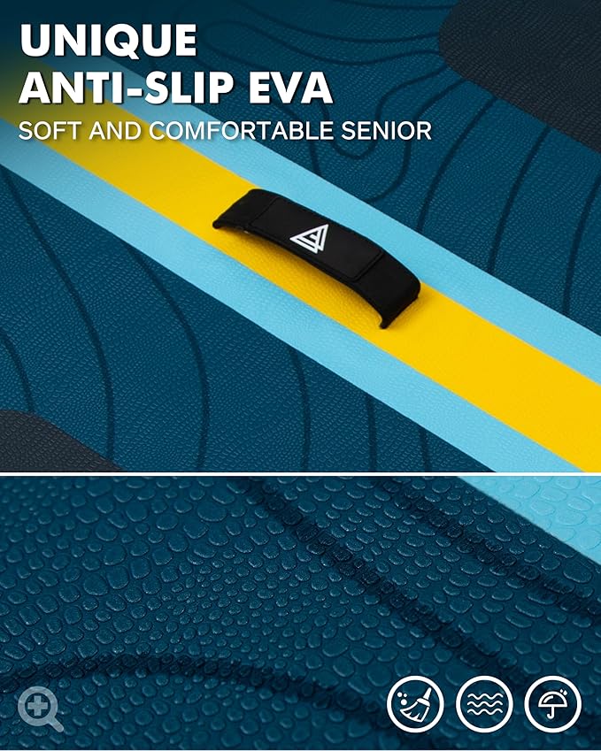 11'6"x35" Inflatable Paddle Board, 450lbs Extra Wide Stand Up Sup Board for Adults, Blow Up Paddleboard Kayak Non-Slip Stable Deck Boat for Yoga Fishing Surf