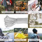 TECEUM 5/32" Paracord Rope 1000 – 1000ft / 200ft / 100ft / 50ft – Tactical Parachute Cord 4mm – 45+ Colors – Nylon String for Survival & Camping Gear – Stripe Cord for Survival – Utility Rope