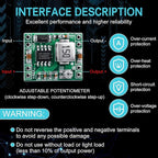 EBOOT Mini MP1584EN DC-DC Buck Converter Adjustable Power Module 24V to 12V 9V 5V 3V(6 Pack)