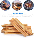 EasyGoProducts Approx. 120 Eco-Stix Fatwood Fire Starter Kindling Firewood Sticks 100% Organic Firestarter for Wood Stoves, Fireplaces, Campfires, Bonfires, Year Round, 10 Pounds