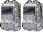 2 Pack Molle Pouches - Tactical Compact Water-Resistant EDC Pouch