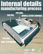 ABBOARD Inflatable Stand Up Paddle Boards - Extra Wide Fishing Paddleboard,Cool Design,Ultra Stable Standup SUP,5 Handles,15 D-Rings, Camera Mount,10L Dry Bag,100L Backpack, Youth/Adults