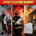 Fire Blanket For Home And Kitchen Fire Suppression Blanket Fire Blankets Emergency For Home Survival Fireproof Fiberglass Fire Safety Blanket RV Grill Fireplace Car Camping Hook Whistle 40"x40" 5 Pack