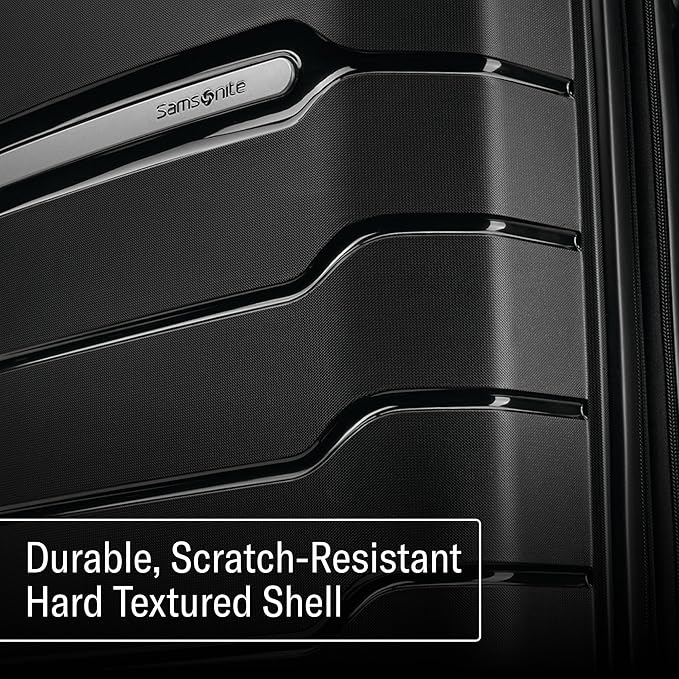 Samsonite Freeform Large Checked Luggage with Dual 360° Spinner Wheels - TSA Lock, Airline-Approved - Lightweight Durable Polypropylene Expandable Hardshell - Merlot