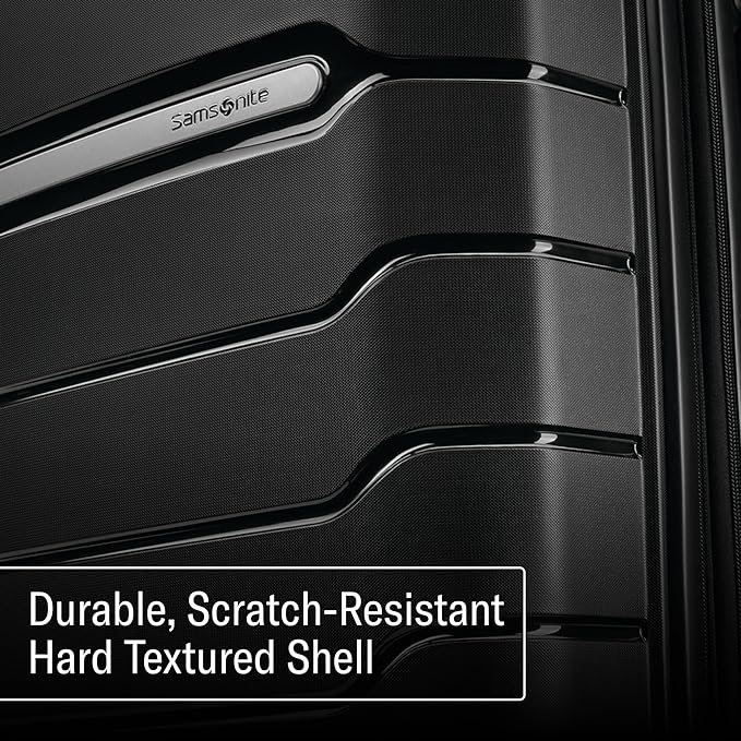 Samsonite Freeform Hardside Carry-On Luggage with Spinner Wheels - Hardshell Suitcase - TSA, Airline-Approved - Expandable Hard Shell, Smooth Rolling Wheels for Lightweight Travel - Navy