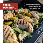 Camp Chef Reversible Pre-Seasoned Cast Iron Griddle, Cooking Surface 14 in. x 16, Black