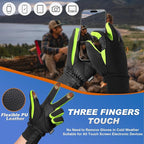 Sukeen Winter Gloves Men Women, Touchscreen Anti-Slip Warm Mens Gloves for Running Driving Cycling Hiking Biking Outdoor