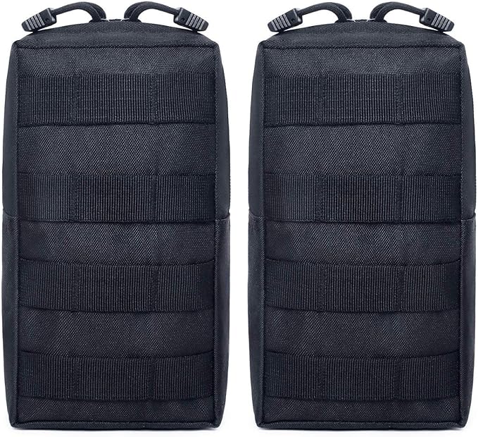 Tacticool 2 Pack Molle Pouches - Tactical Compact Water-Resistant EDC Pouch