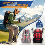 Lightweight Collapsible Trekking Poles for Hiking – 2 Pack Adjustable Hiking Poles, Aluminum Walking Sticks for Skiing, Nordic Walking, Retractable Walking Sticks for Seniors, Women, Men