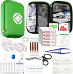 276 Car First Aid Kit for Business, Portable First Aid Kits Travel Szie Emergency Essentials Supplies for Outdoor Activities Skating Boating, Green AMORNING
