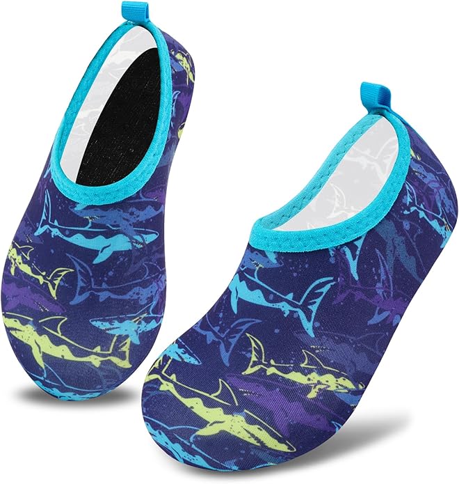 Deevike Kids Water Shoes Boys Grils Barefoot Quick Dry Aqua Socks Beach Shoes for Toddler Sports Swim Surf Outdoor Walking
