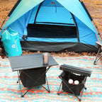 ROCK CLOUD Portable Camping Table Ultralight Aluminum Camp Table Folding Compact Beach Table with Storage Bag for Camping Hiking Backpacking Outdoor Picnic(Reinforced Frame-Small)