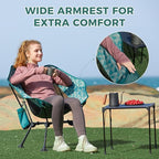 ATEPA UFO3.0 Backpacking Camping Chair, Ultralight Extra Wide Comfortable Folding Chairs 330lbs Heavy Duty Portable Hexagon Ergonomic Height Adjustable Seat with Anti-Sinking Feet for Hiking Outdoor