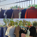 32Ft Portable Travel Clothesline is Also an Outdoor Camping Clothesline, Cruising Clothesline for Drying Clothes on Cruise Ships with 10 Windproof Clips, 10 Clothespins, 1 Storage Bag (Blue)