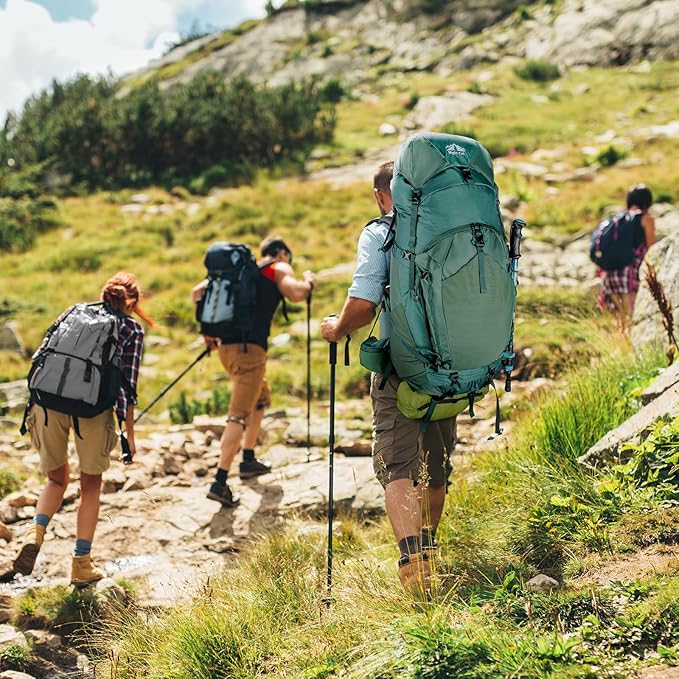 Night Cat Internal-frame Hiking Backpack: 100L Large Camping Backpack for Men Women Traveling Waterproof Rain Cover Green