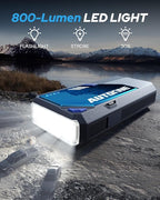 AUTOONE M4 Jump Starter 7500A Car Battery Jumper Starter Portable, 12V Jump Pack (All Gas/12L Diesel) Jump Box for Car Battery with Built-in Booster, Storage Case, LED Light, Jumper Cables