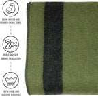 Arcturus Rainier Wool Blanket - 4.5lbs Warm, Heavy, Washable, Large | Great for Camping, Outdoors, Survival & Emergency Kits (Four Cedars)