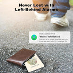 Wallet Tracker Card (iOS Only), Rechargeable Bluetooth Smart Tracking for Apple Find My Compatible Anti Tracker for Men Women Slim Item Locator for Purse Passport Key Luggage Tag (1Pcs/THYU FLR)