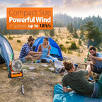 20000mAh Camping Fan, Rechargeable Battery Operated with 360° Rotatable Hook, 400 Lumes Light, 270° Pivot, 4 Speeds, 58Hrs Battery Powered Fan for Outdoor Tent Car Trip BBQ Hurricane Power Outages