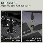 ACACIA Paddle Board Pump, Dual Stage Inflation SUP Pump, 30% Faster Electric Air Pump, 16 PSI 6000mAh Battery Air Pump for Stand Up Paddle Boards, Air Mattresses