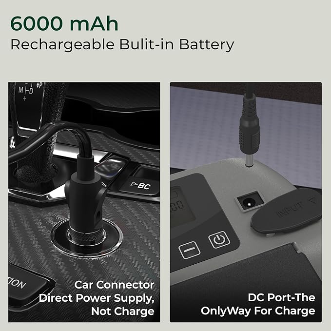 ACACIA Paddle Board Pump, Dual Stage Inflation SUP Pump, 30% Faster Electric Air Pump, 16 PSI 6000mAh Battery Air Pump for Stand Up Paddle Boards, Air Mattresses