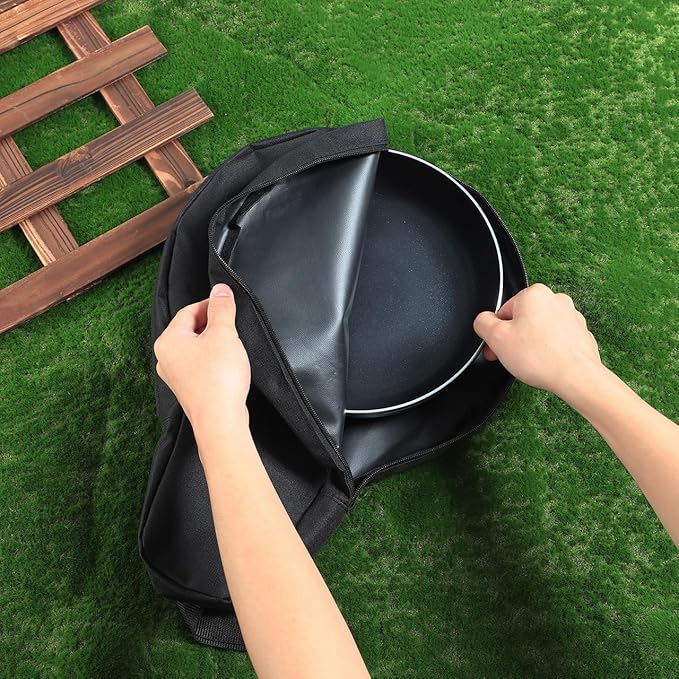 Hemoton Cast Iron Skillet Bag Heavy Duty Chef Bag Outdoor Camping Cookware Storage Organizers Multi- Cooking Utensils Container