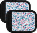 Qilmy Fresh Style Floral Fragments Luggage Handle Wrap 4Pack Luggage Identifiers Tag Comfort Handle Grips Cover for Stroller Suitcase Bag Airplane Travel Accessories1497