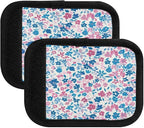 Qilmy Fresh Style Floral Fragments Luggage Handle Wrap 4Pack Luggage Identifiers Tag Comfort Handle Grips Cover for Stroller Suitcase Bag Airplane Travel Accessories1497