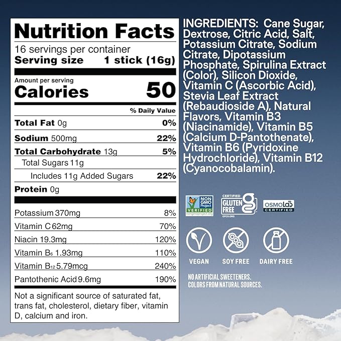 Liquid I.V.® Hydration Multiplier - Arctic Raspberry | Electrolyte Powder Drink Mix | 1 Pack (16 Servings)