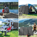 120W Foldable Solar Panel with MC-4 Connector Portable Solar Panel for Camping Folding Solar Panel Charger for Portable Power Station Laptops RV