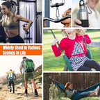 50PCS 2.36" Small Carabiner Clip, Spring Snap Hook, Heavy Duty Galvanized Steel Keychain Carabiner, Locking Climbing Caribiners Clips for Gym, Plant Hanging, Outdoor Camping, Hiking, 260 lbs Capacity