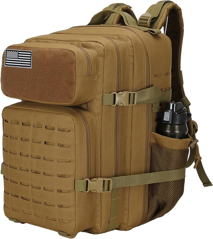 Military Tactical Backpack 45L/25L 3 Day Assault Pack Molle Daypack Hiking Backpack for Men and Women