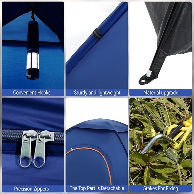 1/2/3/4 Person Tents Waterproof&Windproof Family Tents Camping-Tent,Lightweight Portable Pop Up Tent for Camping,Hiking,Mountaineering or Beach Easy to Set Up Adventures Carry Bag