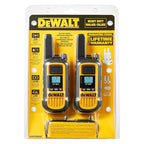 DEWALT DXFRS800 FRS Walkie Talkies Long Range 2 Way Radio, 2 Watt, Waterproof & Rechargeable, 2 Pack