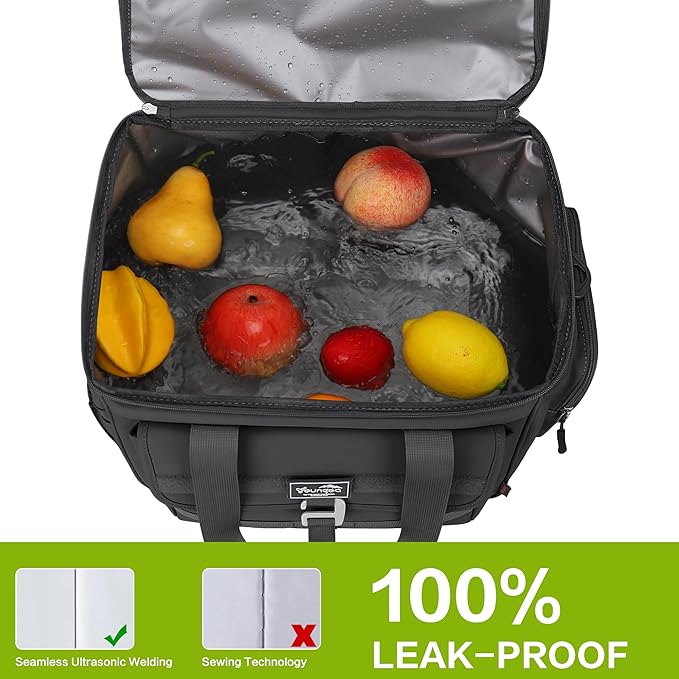 36L Large Soft Cooler Insulated Cooler Bag Soft Sided Collapsible Coolers for Travel, Camping, Beach. Leakproof, Waterproof, Expandable, 36L