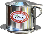 AMT 6.5 oz Coffee Maker, Phin Filter, Screw Down Coffee Dripper for Vietnamese Style Coffee at Home or Office