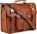 Brown Leather Messenger Bag for Men, Laptop Bag, Crossbody Bag, Handmade Leather Satchel Shoulder Bag