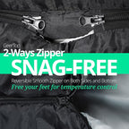 GEERTOP Comfort Doublewide Sleeping Bag with Blanket Queen Size Two Person Sleeping Bag for Adults, Couples & Family Camping