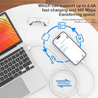 2PACK for iPhone Charger 6FT,Lightning Charging Cable,for Apple Certified Cord for iPhone 14/13/12/11 Pro/X/Xs Max/XR/8 Plus/7/6s/SE/5c/5s,for iPad Air/Mini USB Charge 6Foot