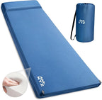 NYZ Self Inflating Sleeping Pad for Camping 3.1" Ultra-Thick Memory Foam Camping Mattress 20s Quick Inflation Camp Mat with Pillow Waterproof 4-Season for Camping Travel Tent Car