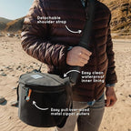 FULL WiNDSOR - MAGWARE - Magnetic Bowls and Plates Set - Stainless Steel Travel Dinnerware for Camping, Overlanding, Backpacking, Picnic, RV, Outdoor Dining Portable Tableware Mess Kit