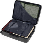 Away Medium Checked Luggage, Lightweight Hard Shell Suitcase with Spinner Wheels, Durable Rolling Luggage, TSA Lock, 26 Inch, Navy Blue