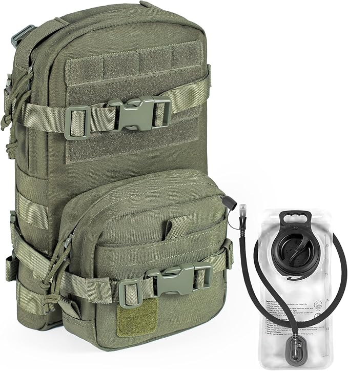 Tactical Small MOLLE Hydration Pack Outdoor Water Bladder Carrier Pack for Vest Backpack