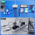 USB C Charger 300W USB C Charger Block 8-Ports GaN IV Fast Charging Station,PD 100W Laptop Hub Wall Charging Adapter Compatible with MacBook/Air,DELL,Steam Desk,iPhone 16/15/14,Samsung Galaxy S24 etc